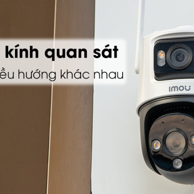 Camera Wifi IMOU Cruiser Dual 10MP IPC-S7XP-10M0WED Xoay 360 Ngoài Trời - Hàng Chính Hãng