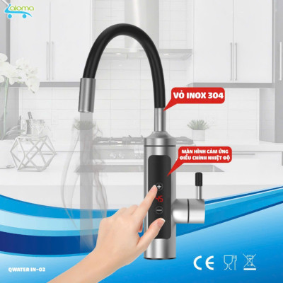 (CÓ CHỈNH NHIỆT ĐỘ ) máy nước nóng trực tiếp tại vòi làm nóng siêu nhanh trong 3 giây