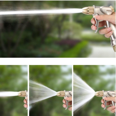 Bộ dây vòi xịt nước rửa xe, tưới cây . tăng áp 3 lần, loại 3m, 5m 206701 đầu đồng,cút,nối nhựa+ tặng đai