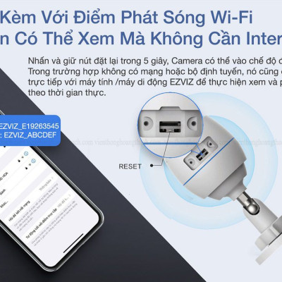 Camera IP Wifi Ngoài Trời EZVIZ C3TN 2MP 1080P Color Night Tích Hợp Mic Thu Âm - Có Màu Ban Đêm - Hỗ Trợ Thẻ Nhớ Lên 256G - Hàng Chính Hãng