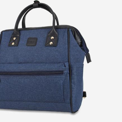 Balo công sở nam nữ dáng vuông IDIGO UBP2 - 418 - 00, ba lô du lịch đa năng nhỏ gọn