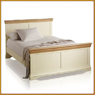 Giường ngủ gỗ sồi Juno sofa màu tự nhiên 215 x 195 x 105cm 