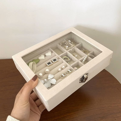 Phụ kiện thời trang  - Hộp đựng trang sức  to cao cấp kiểu mới  có khóa sang trọng , chống bụi , chống oxy hóa bảo vệ trang sức bền và đẹp