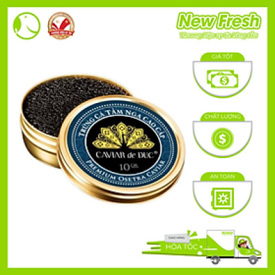 [GIAO NHANH HCM] Trứng Cá Tầm Caviar de Đuc Nga Cao Cấp - Hộp 10Gr