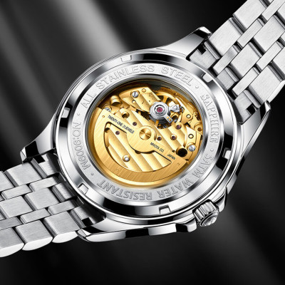 Đồng hồ nam chính hãng LOBINNI L19006-2 Kính sapphire,chống xước,Chống nước,BH 24 tháng,Máy cơ (Automatic) ,dây da xịn