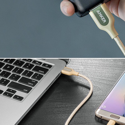 Dây Cáp Sạc Micro USB Anker PowerLine+ 1.8m - A8143 - Hàng Chính Hãng