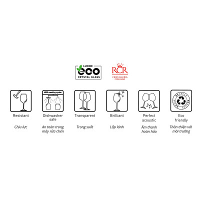 Ly Thuỷ Tinh Pha Lê Ý RCR - Etna Dof Tumblers 330ml