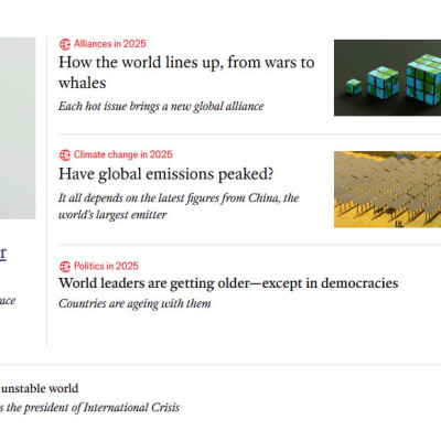 Tạp chí tiếng Anh - The World Ahead 2025 mới nhất - The Economist