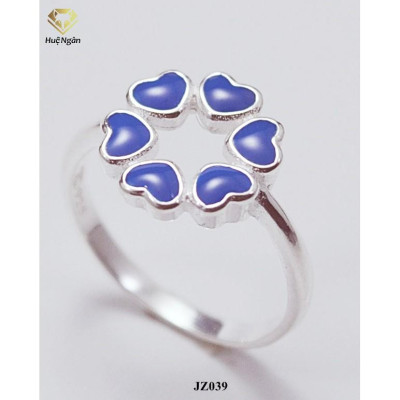 Nhẫn bạc Ý 925 Huệ Ngân - Tim xinh JZ039