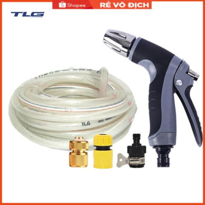 Bộ dây và vòi xịt rửa xe tưới cây tăng áp 20M(cút đồng nối 713-1) 206817