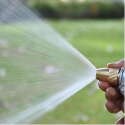 Bộ dây vòi xịt rửa xe, tưới cây, dọn dẹp nhà cửa 7-10m (cút đồng nối nhựa đen) 206843