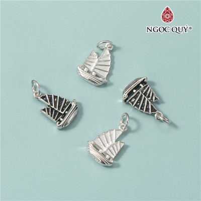 Charm bạc thuyền buồm treo - Ngọc Quý Gemstones