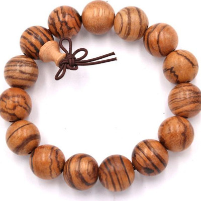 Vòng tay chuỗi hạt gỗ huỳnh đàn 15 ly