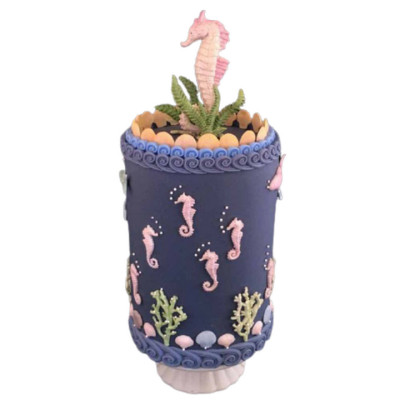 Khuôn silicon làm bánh, rau câu cá biển, san hô, rong biển - Mã số 1098