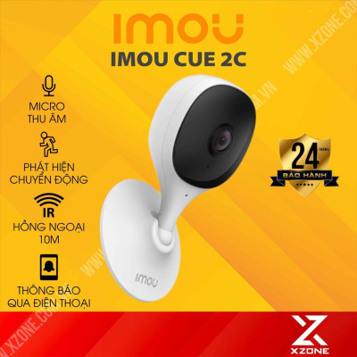 Camera IMOU Cue 2C 2MP Camera Wifi, góc nhìn rộng, tích hợp micro thu âm, bản quốc tế - Hàng Chính Hãng