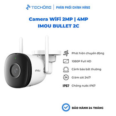 Camera IP ngoài trời IMOU BULLET 2C F22P F42P Full HD Wifi Hotspot, chống nước - Hàng chính hãng