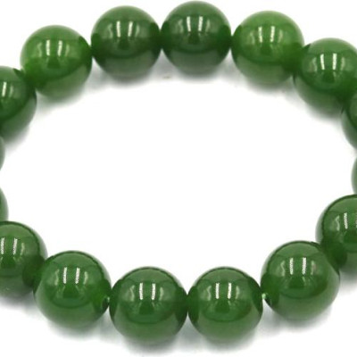 Vòng tay chuỗi hạt đá thạch anh xanh rêu 12 ly 16 hạt - Hợp mệnh Mộc, mệnh Hỏa