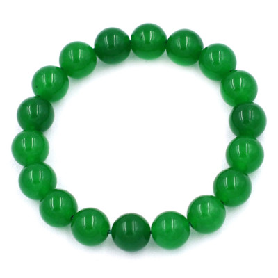 [Mệnh Mộc, Hỏa] Vòng Tay Chuỗi Hạt Đá Thạch Anh Xanh Lá 10 Ly 17 Hạt