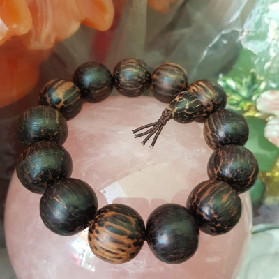 Vòng Tay Mới Gỗ Dừa Hồ Lô Hút Tài 18mm Nam tay to đeo tay đẹp lạ ạ