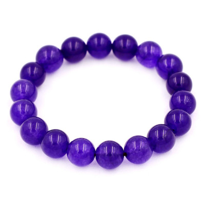 Vòng tay chuỗi hạt Thạch Anh Tím 10 ly 18 hạt - hợp mệnh Hỏa, mệnh Thổ