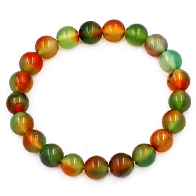 [Mệnh Mộc, Hỏa] Vòng Tay Chuỗi Hạt Mã Não Tứ Qúy 8 ly 21 hạt - Hợp Mệnh Mộc, Mệnh Hỏa