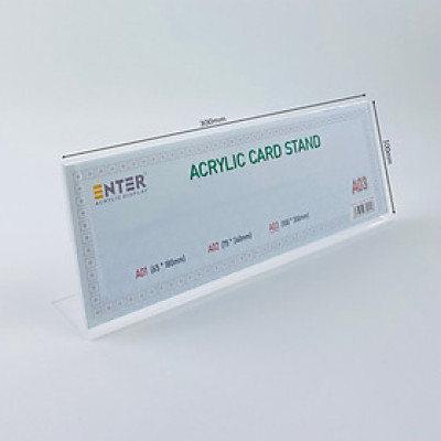 Biển chức danh, Bảng tên để bàn, Kệ mica chức vụ 1 mặt Enter A03 300x100mm (20)