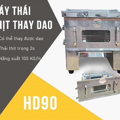Máy thái thịt ABG HD-90 Công suất 850W, inox dày dặn, không oxy hóa, gỉ sét, motor lõi đồng nguyên chất bền bỉ