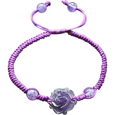 Vòng Kết Dây Hoa Mẫu Đơn Thạch Anh Tím Ngọc Quý Gemstones GA145