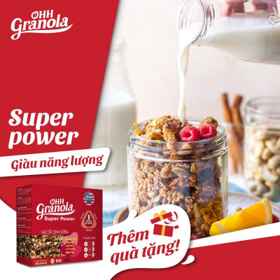 Ngũ Cốc Ohh Granola Dòng Super Power - hộp 250gram