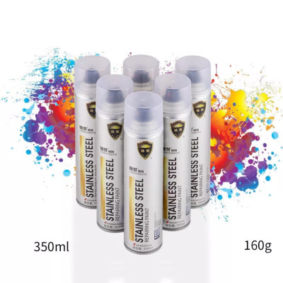 Sơn Bạc Mạ Crom màu inox Sáng Bóng 350ml sơn chịu nhiệt sơn bô xe chuyên dụng