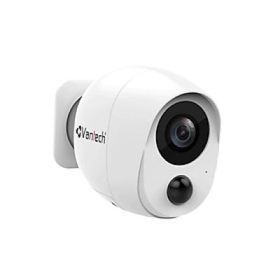  Camera IP Hồng Ngoại Wifi Dùng Pin 2.0 Megapixel VANTECH VP-B7300PIR-Hàng Chính Hãng