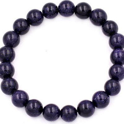 Vòng tay chuỗi hạt đá lam sa 8 ly 21 hạt - hợp mệnh Mộc, mệnh Thủy