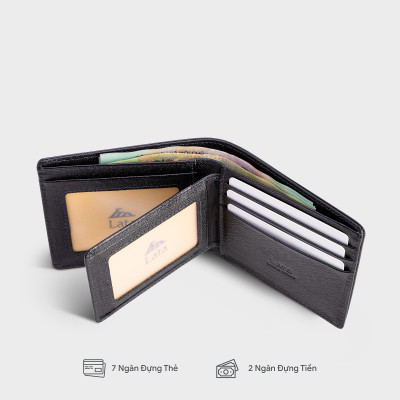 Ví nam da bò Lata ( Thời trang nam - Ví da thật LVN92 )
