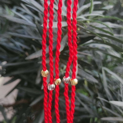 Vòng Tay Chỉ Đỏ 1 Hạt Tròn