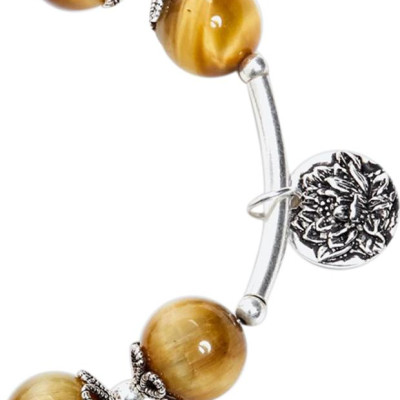 Vòng Thạch Anh Mắt Hổ Vàng Nâu Ngọc Quý Gemstones VT66