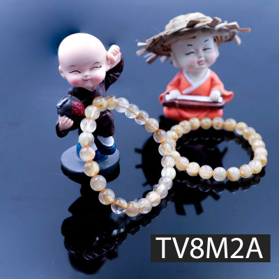 Vòng tay Đá Thạch anh Tóc Vàng by Anqlo Lusso 8mm-2A