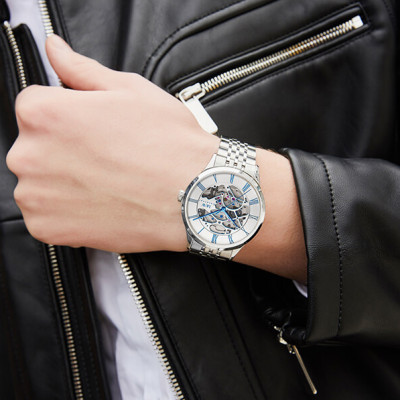 Đồng hồ nam chính hãng IW CARNIVAL IW522G-1 Kính sapphire ,chống xước,Chống nước 50m ,Bảo hành 24 tháng,Máy cơ (Automatic),Dây kim loại thép 316L không gỉ,thiết kế lộ cơ thể thao