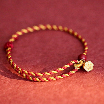 VÒNG TAY DÂY CHỈ ĐỎ ĐÀI SEN AN YÊN - TÂM BÌNH AN