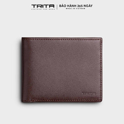 Ví nam da bò Trita ( Thời trang nam dáng ngang kiểu mỏng - Ví da RVN15 )