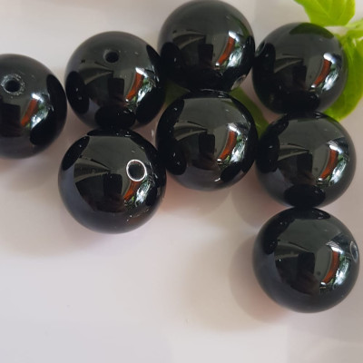 Hạt Lẻ rời Đá Mã Não Đen Đậm Đẹp phối vòng tay nam size lớn 20mm Hạt lẻ chuẩn hợp các Anh mạng Thuỷ , mệnh Mộc dành cho các anh cần hạt đá lẻ ạ