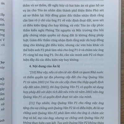 Bình luận các án lệ tranh chấp về đất đai – Góc nhìn từ thực tiễn xét xử của Thẩm phán (tập 1 và 2)