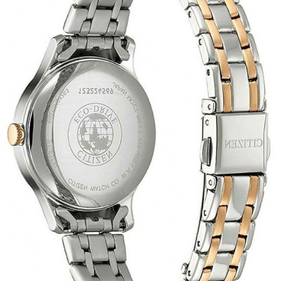 Đồng Hồ Nữ Citizen Đính Đá Swarovski Dây Thép Không Gỉ EM0896-89Y - Mặt Xà Cừ