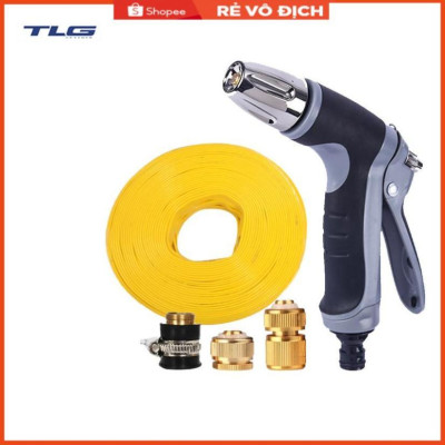 Vòi phun xịt rửa xe, tưới cây chuyên nghiệp 7-10m 206817 (cút đồng nối đồng)