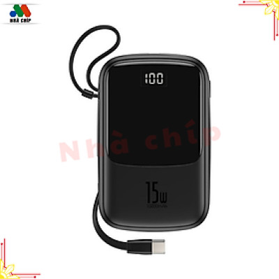 Pin sạc dự phòng BASEUS Qpow Digital Display 3A 10.000MAH kèm cable iPhone - Hàng chính hãng
