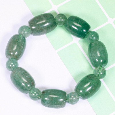 Vòng lu thống đá thạch anh dâu xanh 20x15cm mệnh hỏa, mộc - Ngọc Quý Gemstones