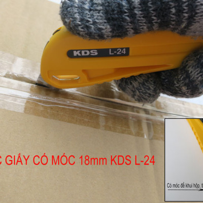 DAO RỌC GIẤY CÓ MÓC 18MM KDS L-24 (KHÓA TỰ ĐỘNG)