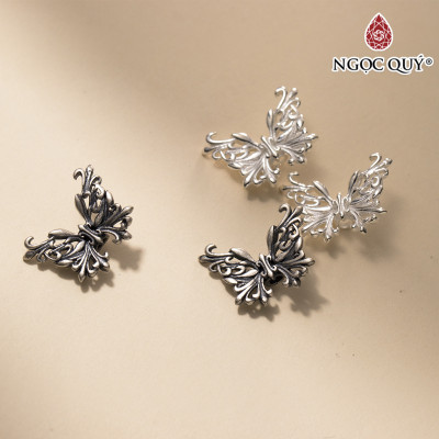 Charm bạc hình con bướm - Ngọc Quý Gemstones