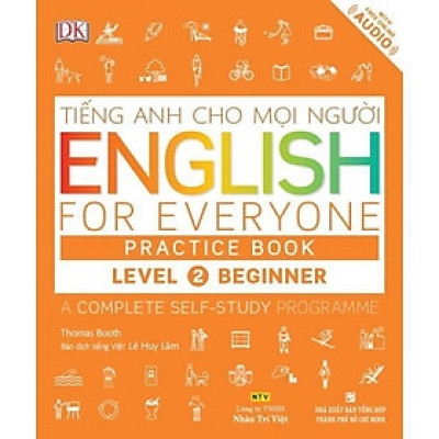 Sách - Tiếng Anh Cho Mọi Người - English For Everyone - Level 2 Beginner - Practice Book (Kèm CD) - Nhân Trí Việt