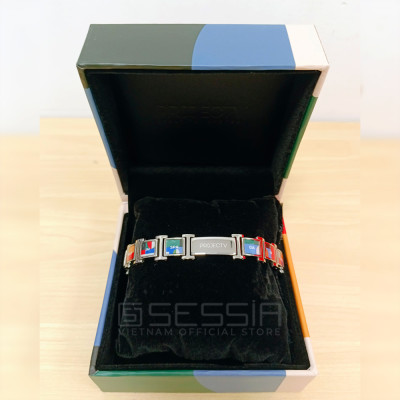 Vòng Đeo Tay Titanium Classic Art (Màu Bạc - Silver) - PROJECT V - Hiện Đại và Sức Khỏe - Hàng Chính Hãng