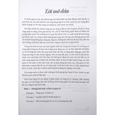 Sách - Giáo trình Quản Trị Học - NS Kinh Tế